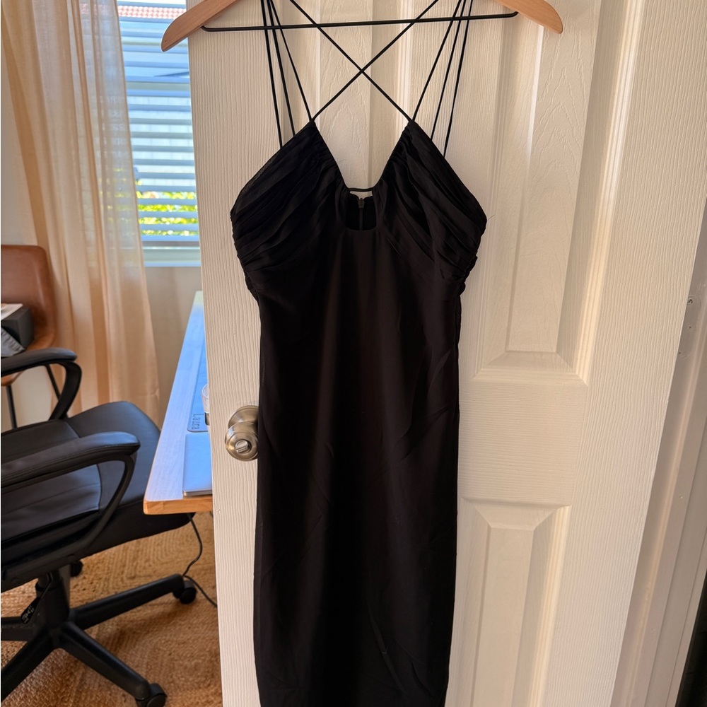 Zara Black Backless Dress